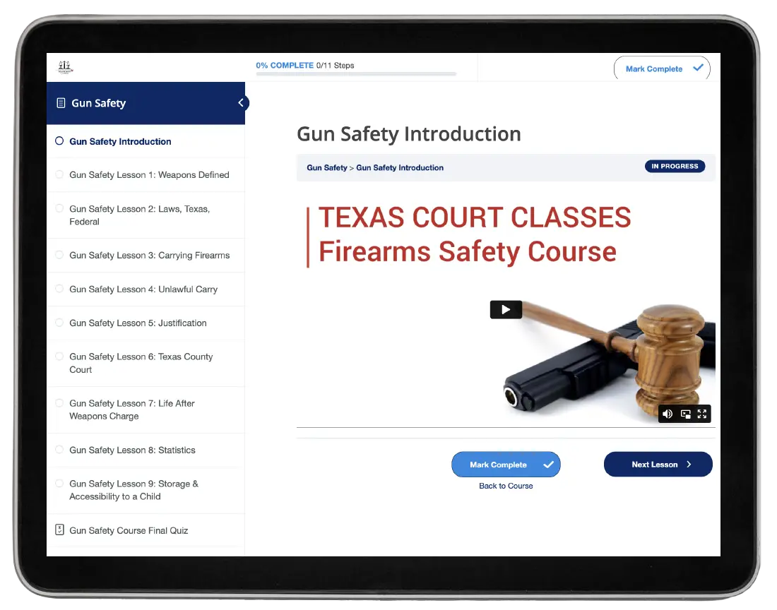 Court Ordered Classes Texas
